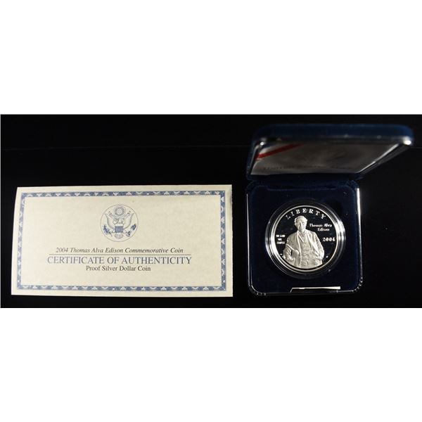 2004 $1 COMMEM THOMAS ALVA EDISON