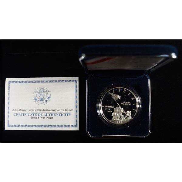 2005 $1 COMMEM MARINE CORPS 230TH ANNIVERSARY