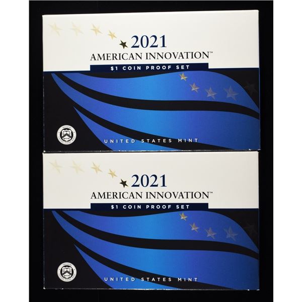 (2) 2021 INNOVATION $1 PROOF SET