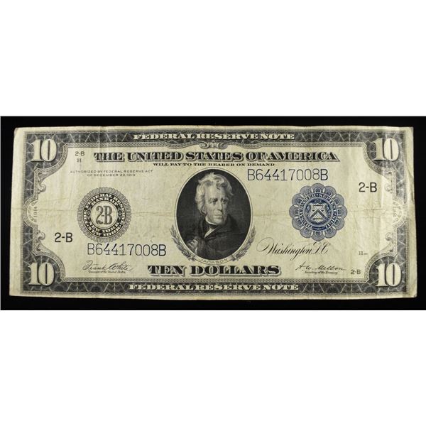 1914 $10 FEDERAL RESERVE NOTE BLUE SEAL