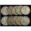 Image 1 : (10) 90% SILVER WALKING LIBERTY HALF DOLLARS