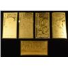 Image 2 : (5) 1/1000TH OZ 24K GOLD GOLDBACKS