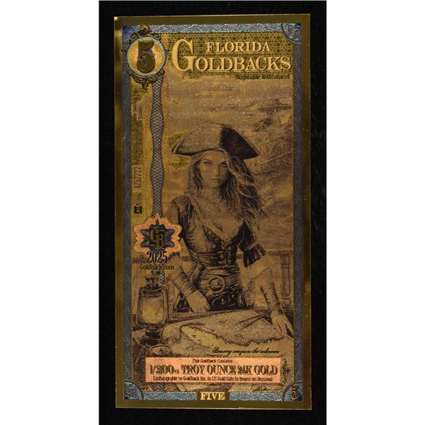 FLORIDA 1/200TH OZ 24K GOLD GOLDBACKS