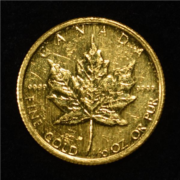 1985 $5 1/10TH OZ GOLD MAPLE LEAF