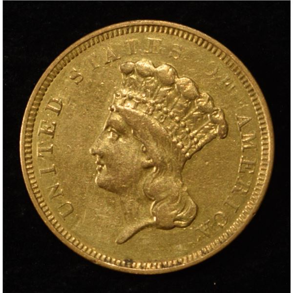 1854-O $3 PRINCESS GOLD AU