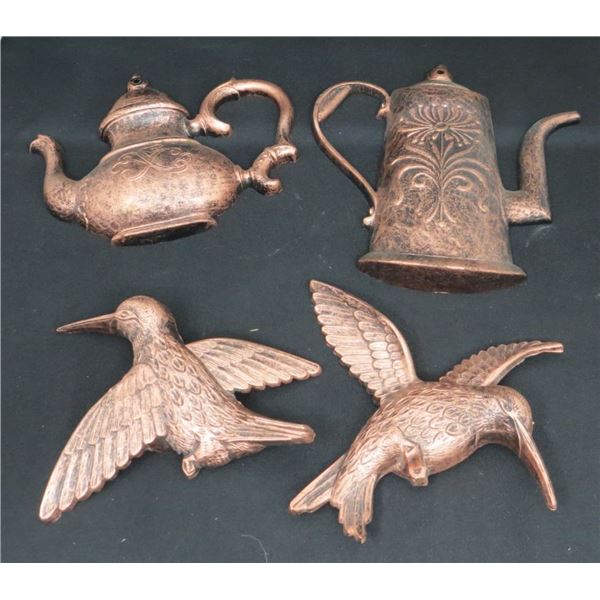 4 Copper Craft Wall Decor