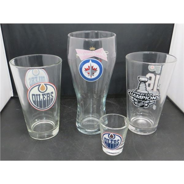 Collection Of Donated NHL Collector Glasses