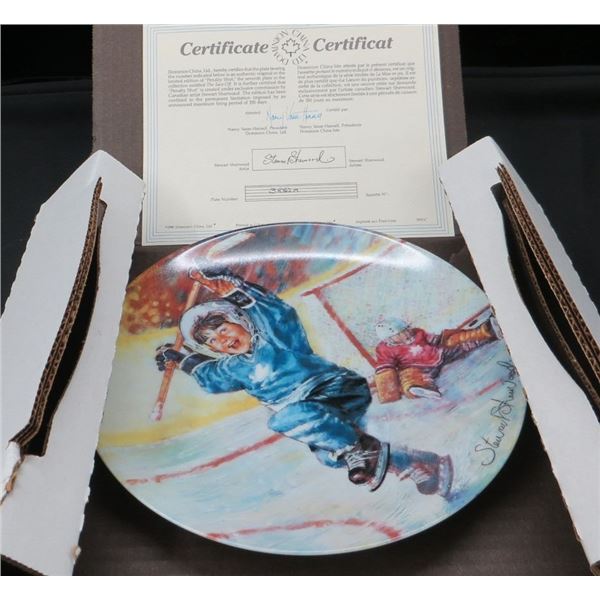 Dominion China Limited Edition collector plate "The Penalty Shot" With COA