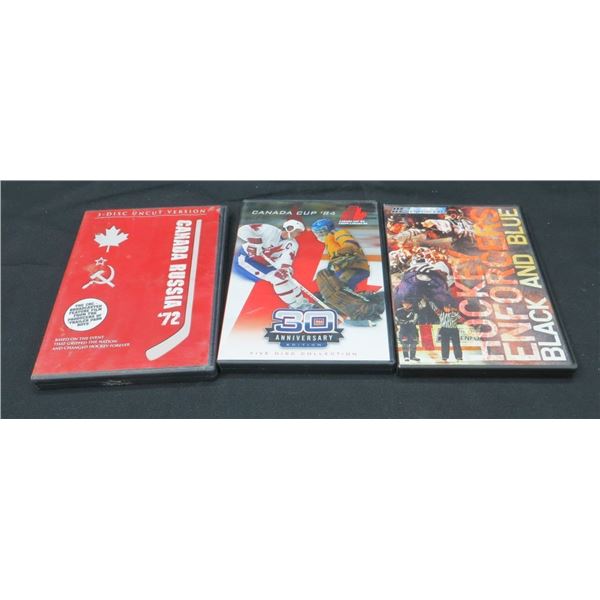 3 Hockey DVD's