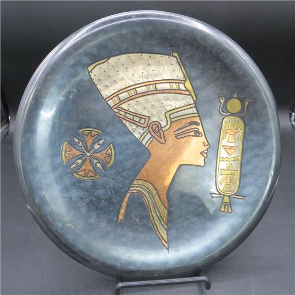 Egyptian 11" Diameter Nefertiti Decorative Plate