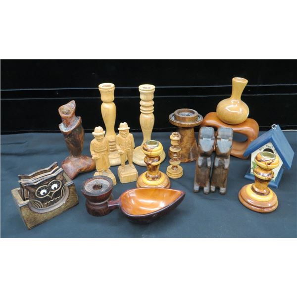 Collection Of Donated Wooden Items