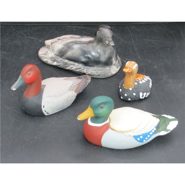 Collection Of Donated Mallard Ducks Figures 2-6 inches long