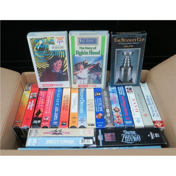 Donated Collection Of Various VHS Movies