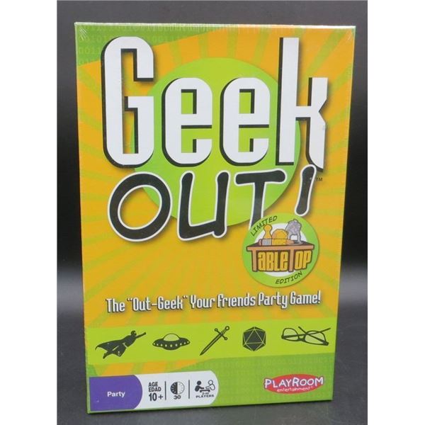 New Sealed Geek Out Limited Table Top Edition Board Game