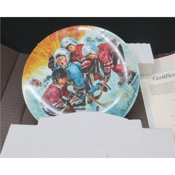 Dominion China Limited Edition collector plate "The Pileup"" With COA