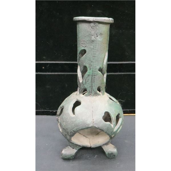 Vintage Cast Iron Chiminea 12" Tall