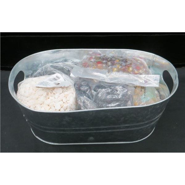 Collection Of Donated Glass Pebbles Gems for Crafting/Decorating