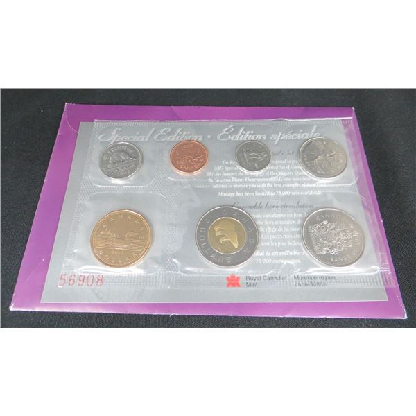 Royal Canadian Mint 2003 UNC 7 Coin Set Plio New Effigy