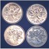 Image 1 : 4x Canadian Pennies 1960