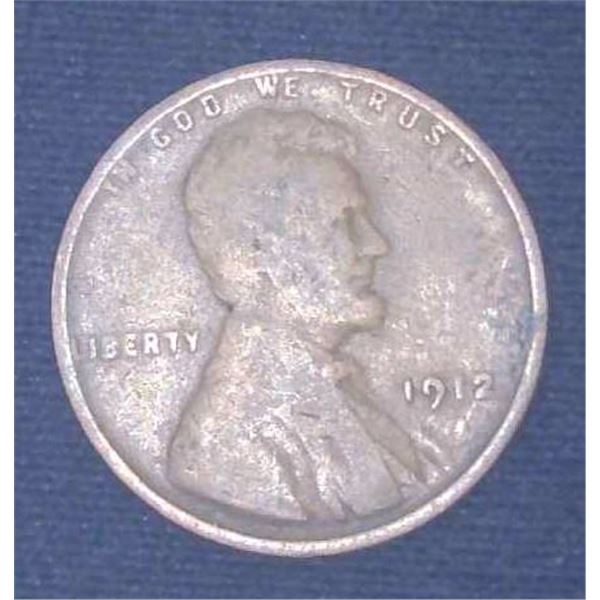 1912 USA Penny One Cent Coin