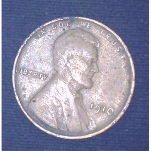 1910 USA Penny One Cent Coin