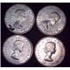 Image 2 : 4x Canadian Nickels 1961