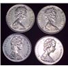 Image 2 : 4x Canadian Nickels 1968