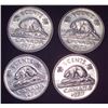 Image 1 : 4x Canadian Nickels 1972