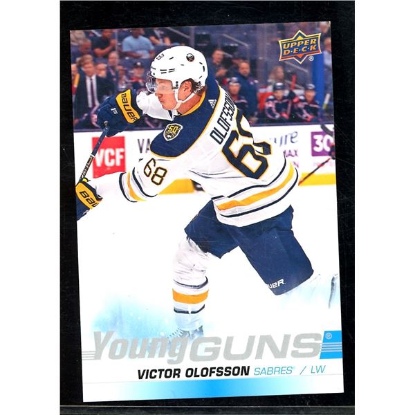 2019-20 Upper Deck Oversized YG Rookie Card #207 Victor Olofsson