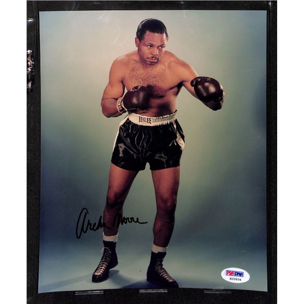 Archie Moore Boxing Legend HOF Autograph Signed 8x10 With PSA COA