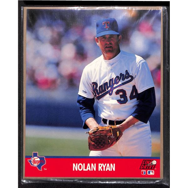 1991 Impel Nolan Ryan Line Drive Action Photos 8x10 Poster Photograph Rangers