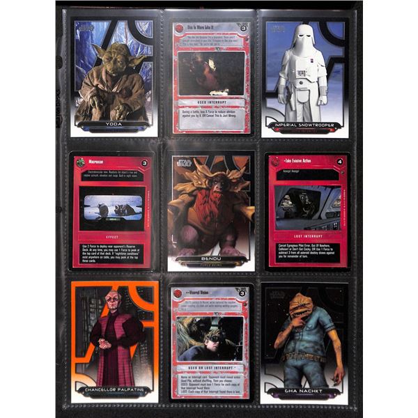 Lot of 9 Various Star Wars Collector Cards