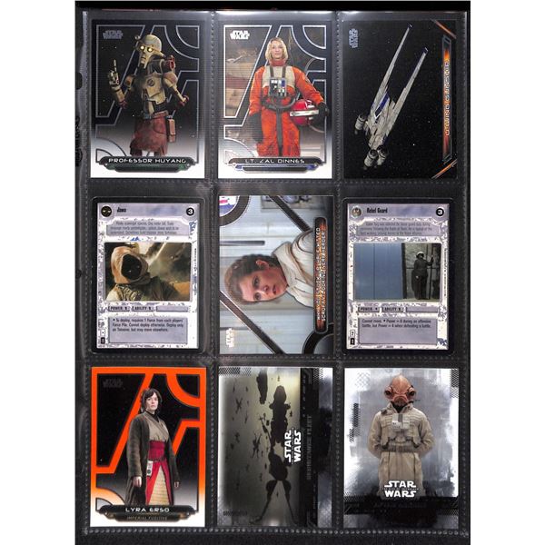 Lot of 9 Various Star Wars Collector Cards