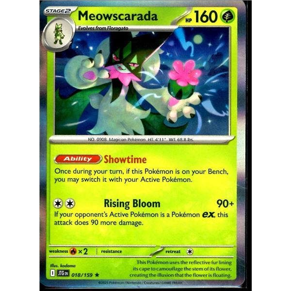 Pokemon Meowscarada - 018/159 HOLO Journey Together