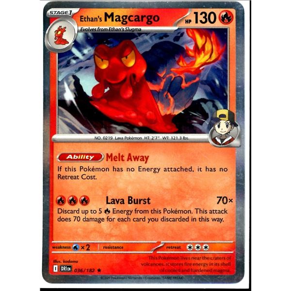 Pokemon Ethan's Magcargo - 036/182 Holo Destined Rivals