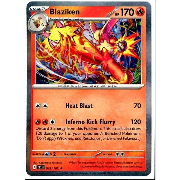 Pokemon Blaziken - 042/182 - Rare HOLO Destined Rivals