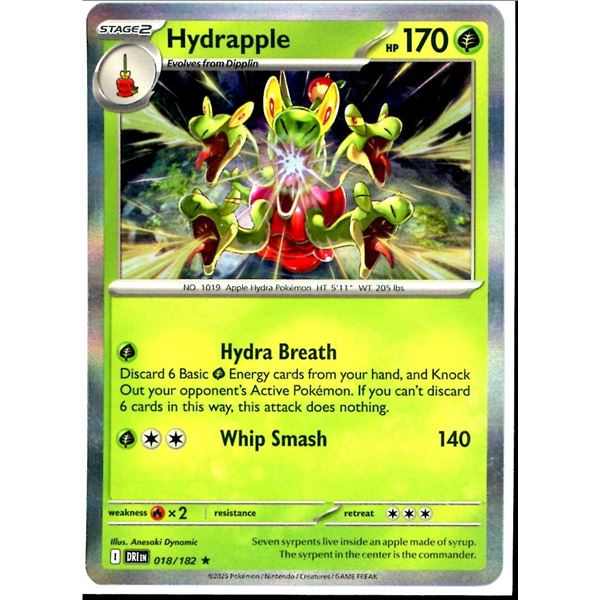 Pokemon Hydrapple - 018/182 - Rare HOLO Destined Rivals