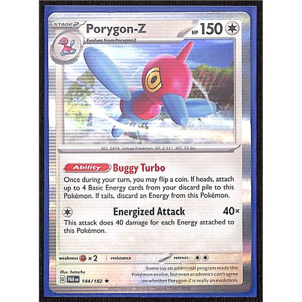 Pokemon Porygon-Z - 144/182 - Rare HOLO Paradox Rift