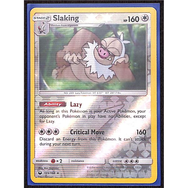 Pokemon Slaking - 115/168 - Rare Reverse Holo Celestial Storm