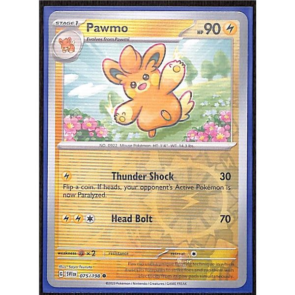 Pokemon Pawmo - 075/198 - Common Reverse Holo Scarlet & Violet