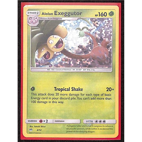 Pokemon Alolan Exeggutor - 2/12 - 2019 Pokemon McDonald's Promos Holo