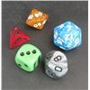 Image 1 : Lot of 5 New Roll playing Game RPG Dice