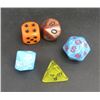 Image 1 : Lot of 5 New Roll playing Game RPG Dice