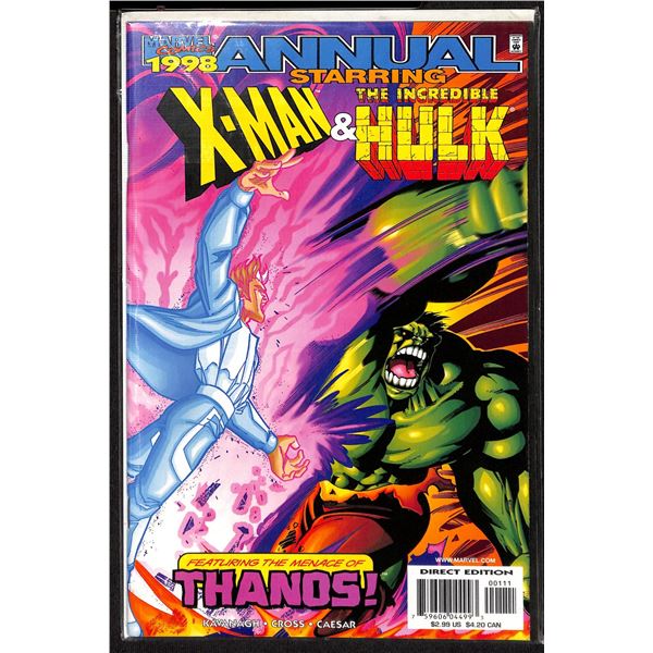Marvel 1998 Annual Starring X-Man & The Incredible Hulk