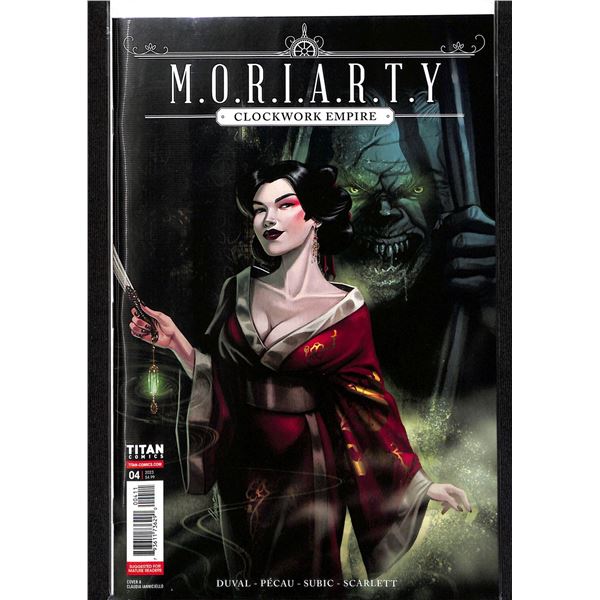 Titan Comics M.O.R.I.A.R.T.Y Clockwork Empire #04 (new never read)