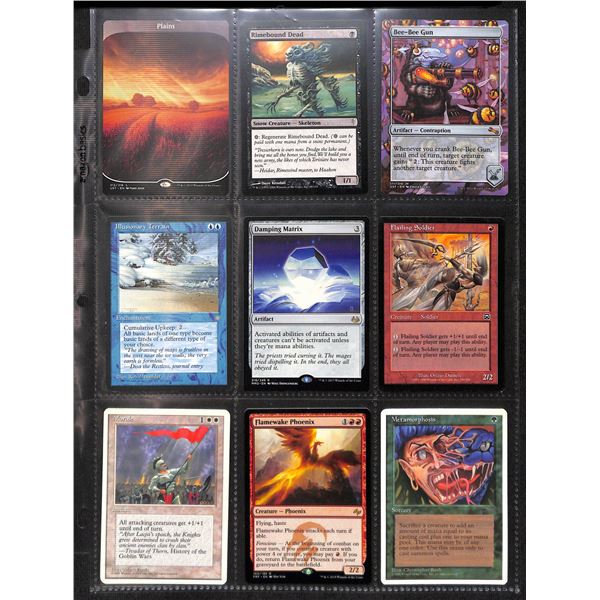 Lot Of 9 Various Magic The Gathering Cards Various Sets & Colors