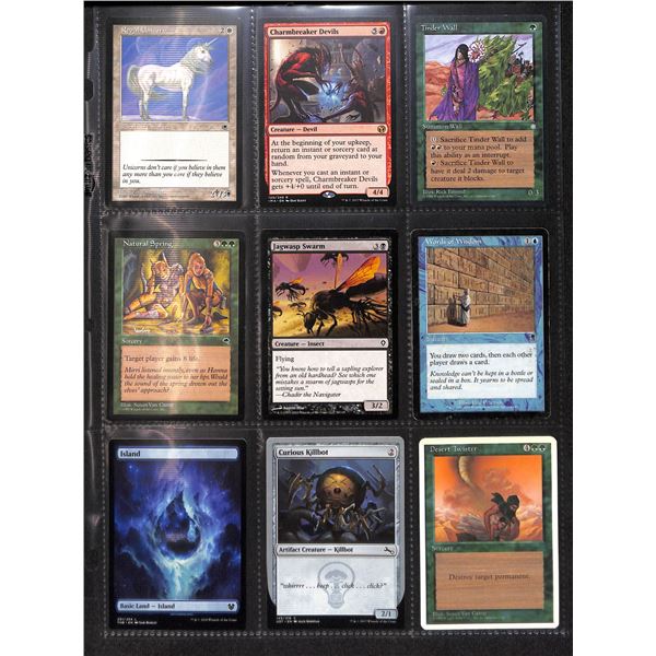 Lot Of 9 Various Magic The Gathering Cards Various Sets & Colors