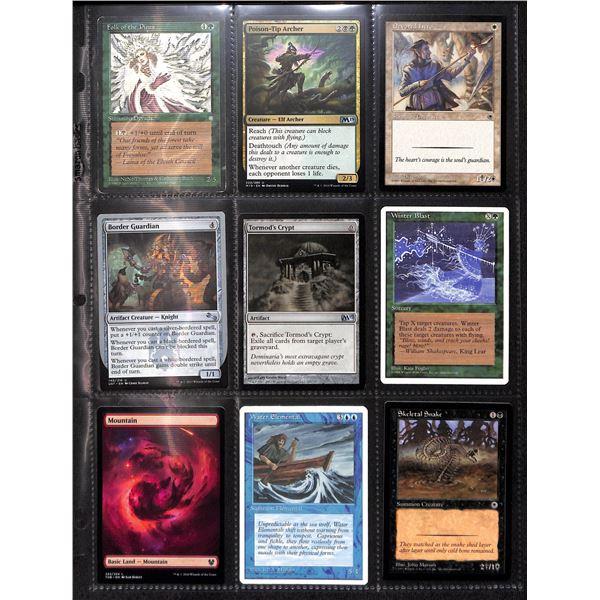 Lot Of 9 Various Magic The Gathering Cards Various Sets & Colors