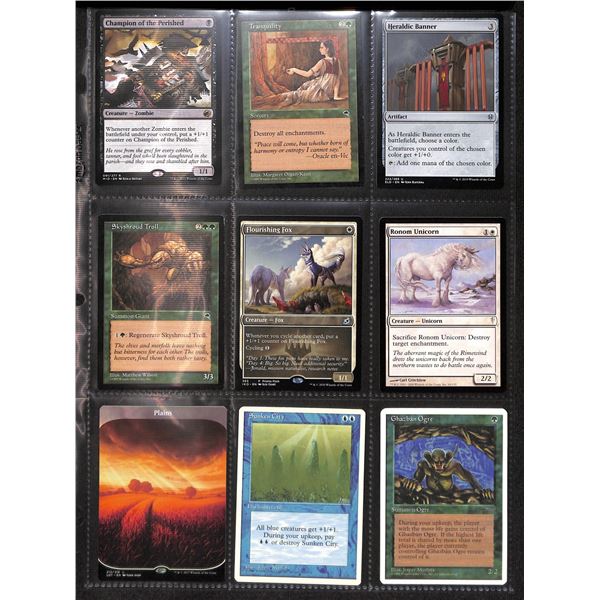 Lot Of 9 Various Magic The Gathering Cards Various Sets & Colors