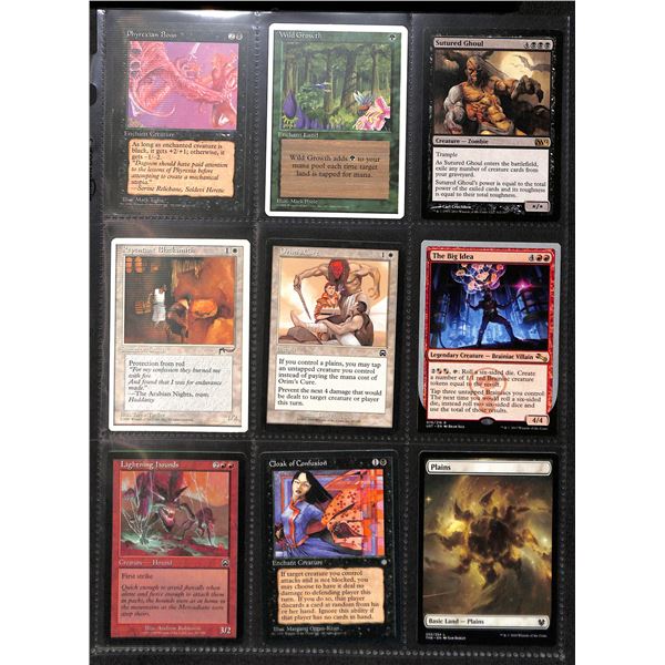 Lot Of 9 Various Magic The Gathering Cards Various Sets & Colors